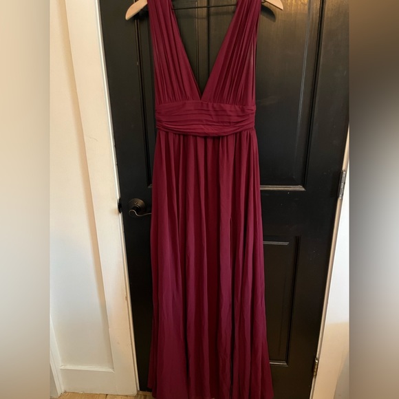 Lulus Heavenly Hues Maxi Burgundy size S - Picture 2 of 9